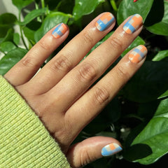 Soft Plaid - Press-On | Extra Short | Squoval