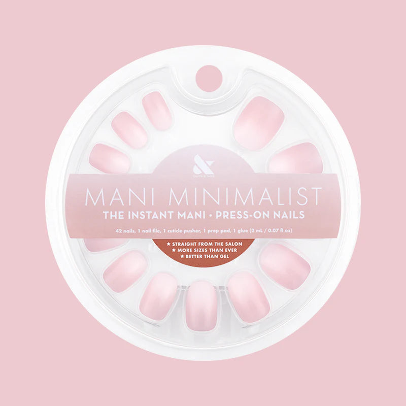 Pink Syrup Gradient - Press-On | Extra Short | Round