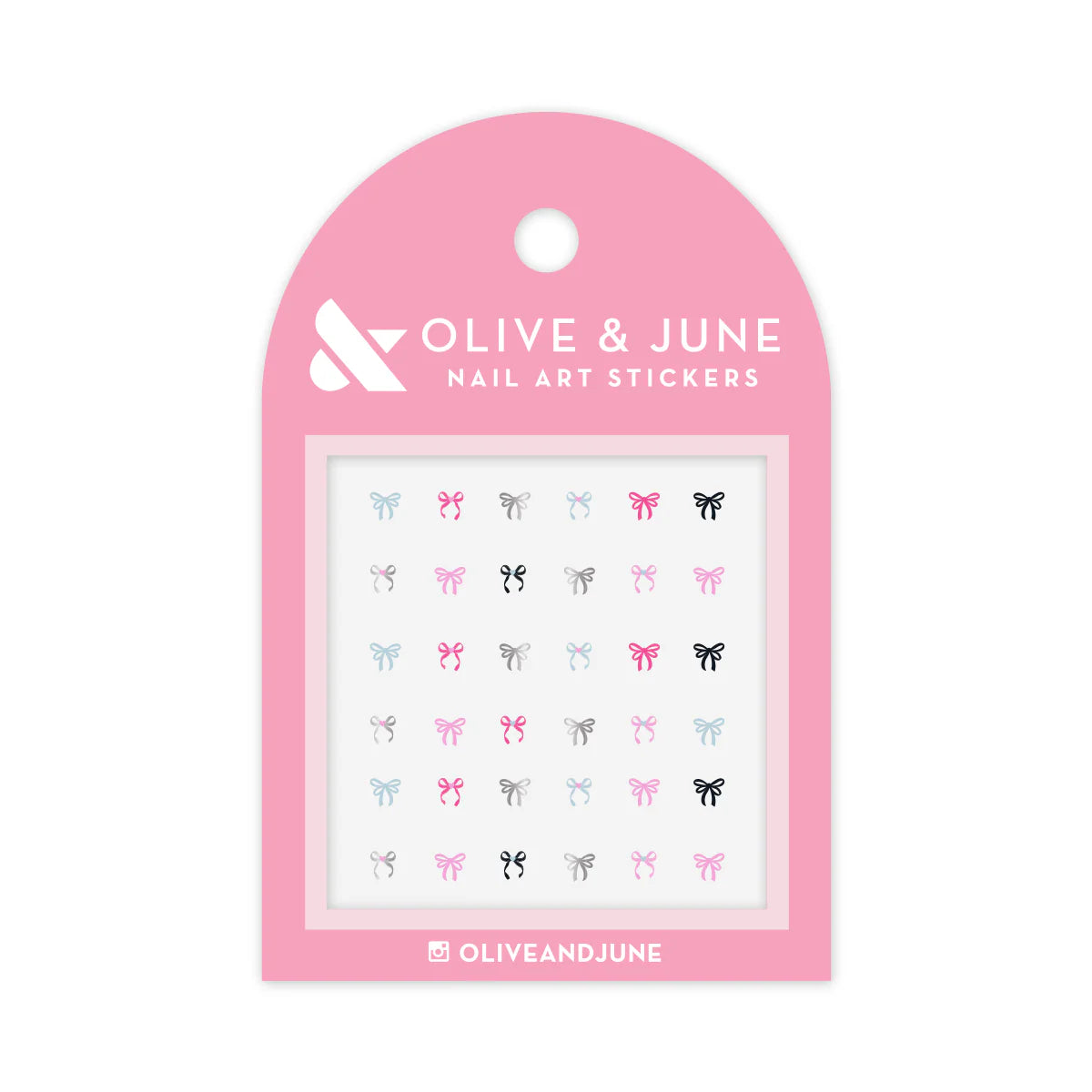 Ribbons + Bows Nail Art Puffy Stickers