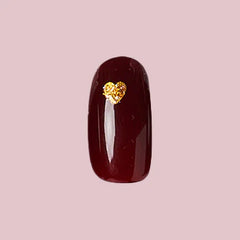 Gold Vampy Heart - Press-On | Short | Round