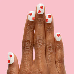 White Chrome - Press-On | Extra Short | Squoval