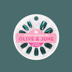 Emerald Velvet - Press-On | Medium | Almond