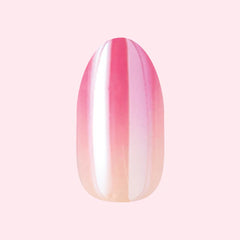 Pink Chrome Gradient | Medium | Oval - Tab Press-On