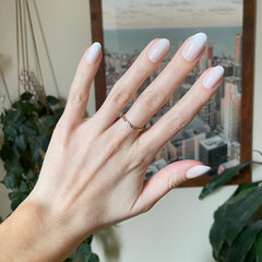 Pure White Syrup Gradient - Press-On | Medium | Oval