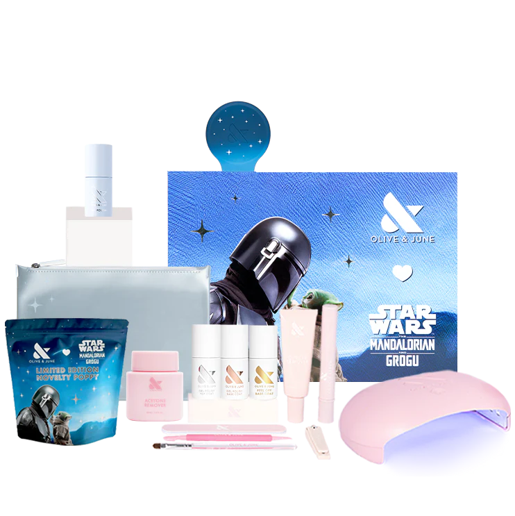 The Star Wars: The Mandalorian and Grogu Gel Mani System - 6 Gels + BP Gel