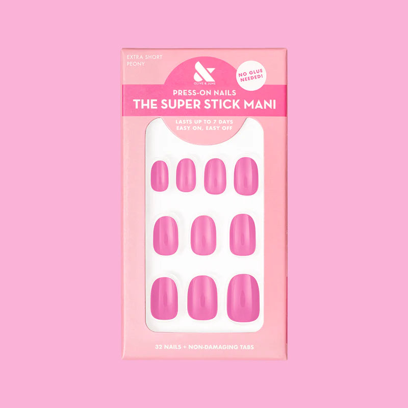 Peony | Extra Short | Round - Tab Press-On