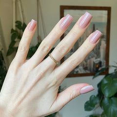 Mauve Gloss - Press-On | Medium | Square