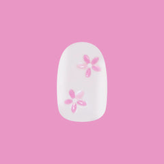 Puffy Petal Iridescent - Press-On | Short | Round