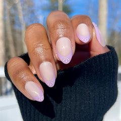 3D Iridescent Petal - Press-On | Medium | Almond