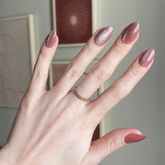 Neutral Velvet - Press-On | Medium | Almond