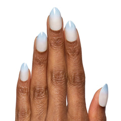 Ocean Mist Velvet Gradient - Press On | Medium | Almond