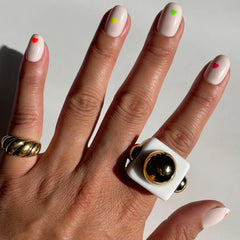 Neon Hearts | Round | Extra Short