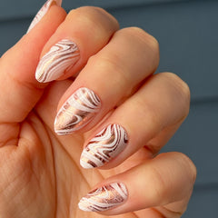 Marble Swirls | Almond | Medium
