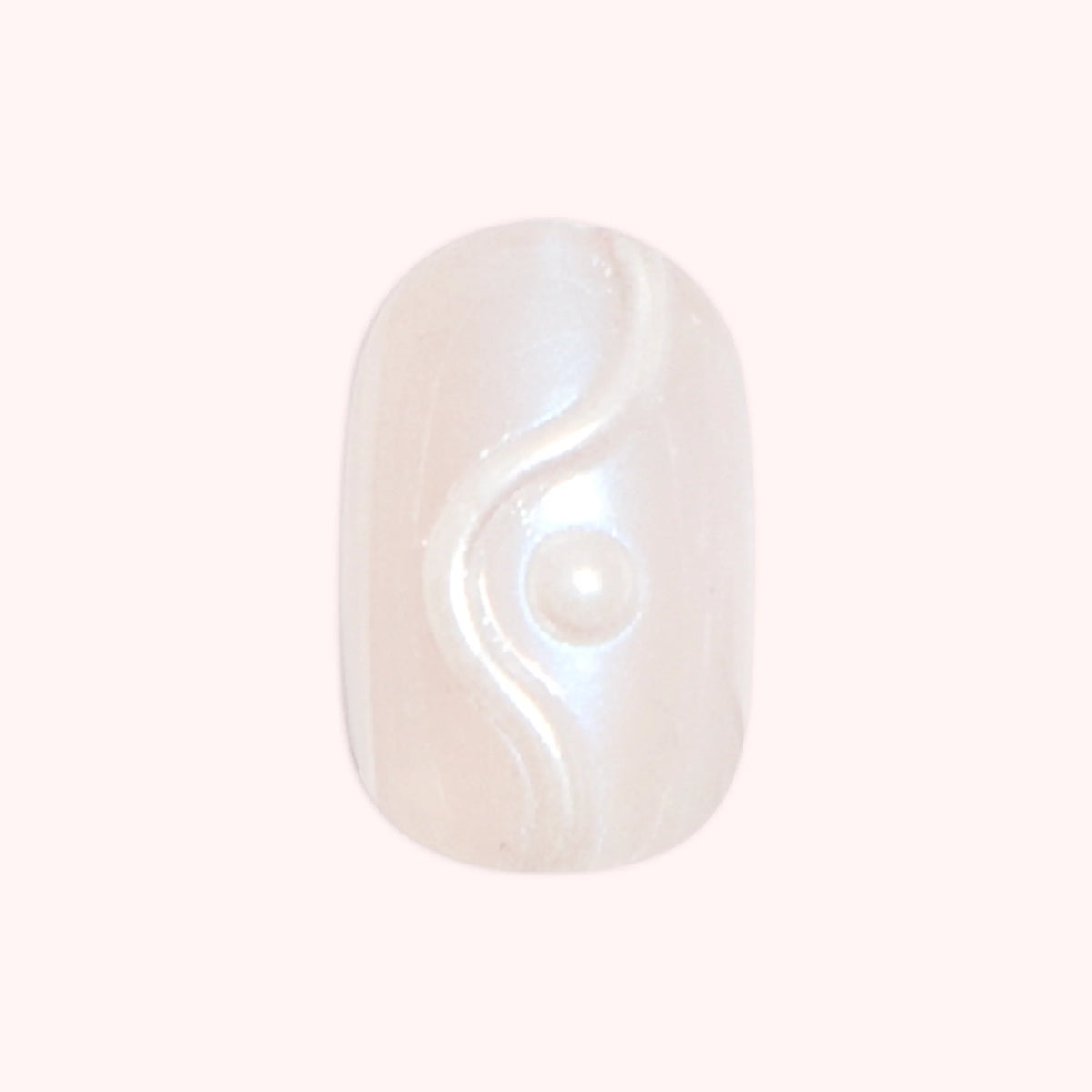 Pink Goldfish 3D Swirl - Press On | Extra Short | Round