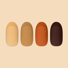 Mixed Matte Fall French - Press-On | Medium | Oval