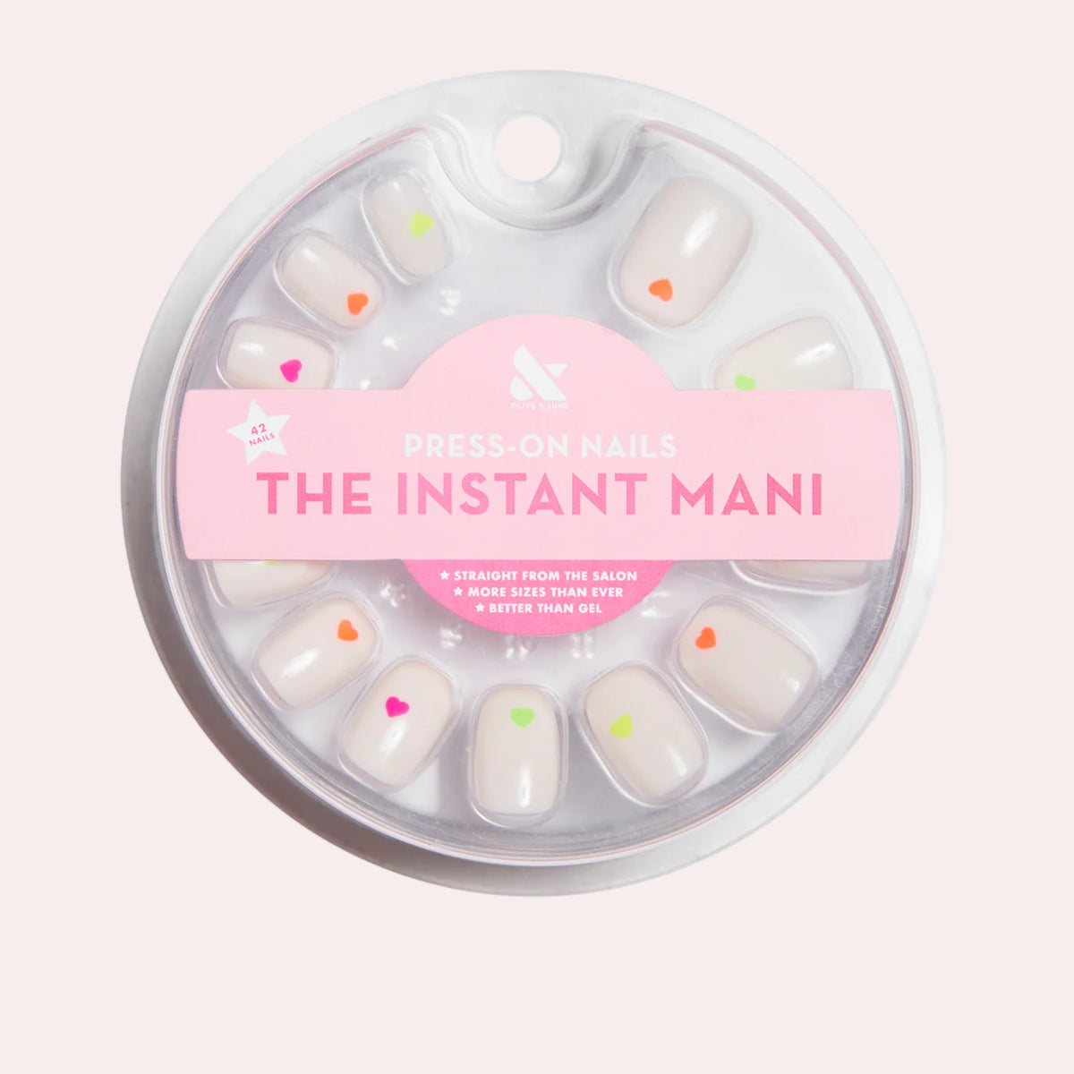 Neon Hearts | Round | Extra Short