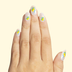 Lemon Polka Dot Party  - Pressies | Short Medium | Round