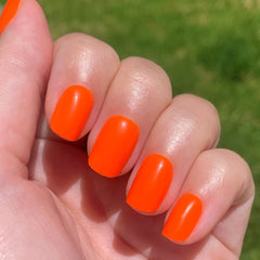 Neon Tangerine | Squoval | Extra Short